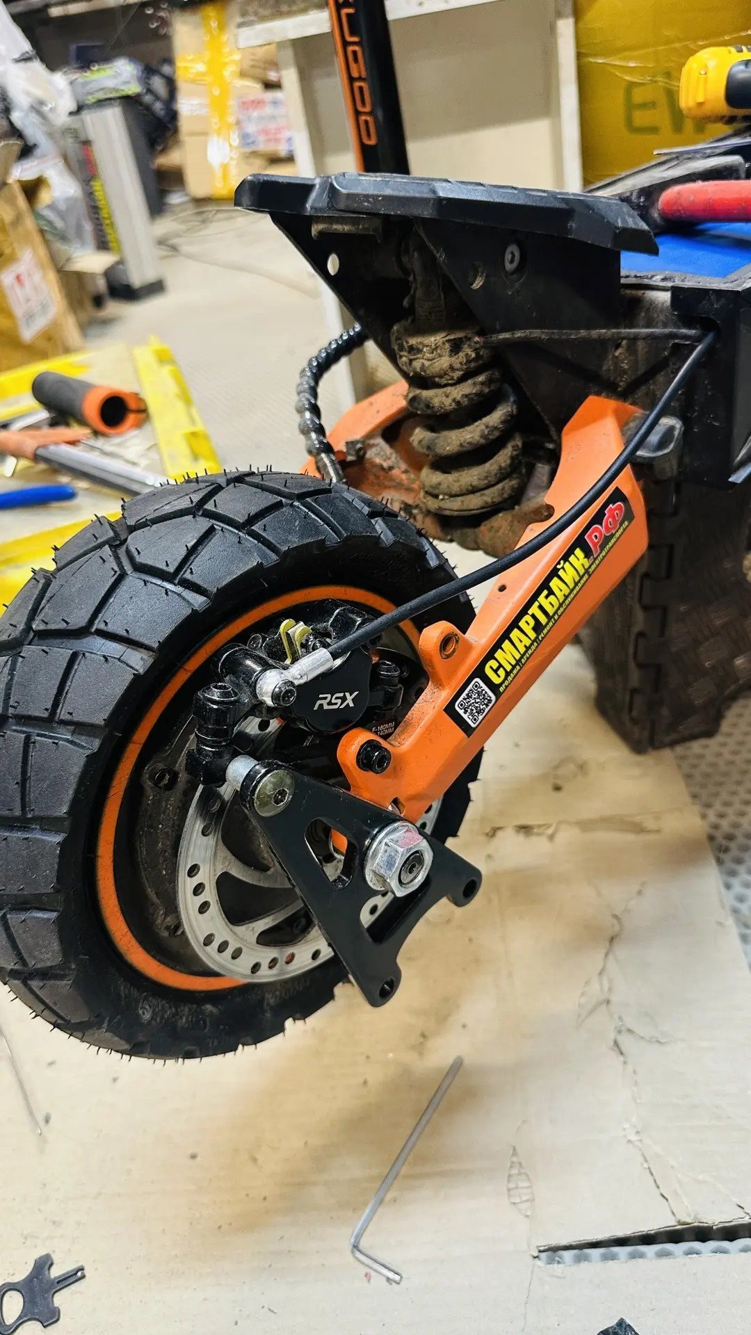 Установка гидравлических тормозов на электросамокат Kugoo Kirin F3 PRO