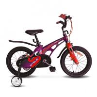 Велосипед 16 Stels Galaxy V010 фиолетовый/красный 2021