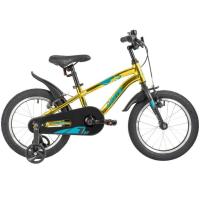 Велосипед 16 Novatrack APRIME1V.GGD20 алюминиевый, золотой металлик