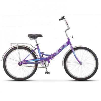 Велосипед 24 Stels Pilot 710 Z010 (14" фиолетовый) складной