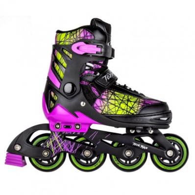 Роликовые коньки Toxic 31-34 (S) 1/6 фиолетовые