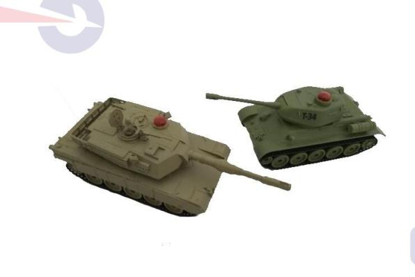 Радиоуправляемый танковый бой ИК M1A2 PK/Russia T-34 ZEGAN 33821