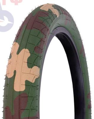 Покрышка велосипедная BMX TechTeam WD P-1472 20"x2.4", камуфляж зеленый