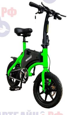Электровелосипед Minako Smart, зеленый, с емкостью аккумулятора 10AH