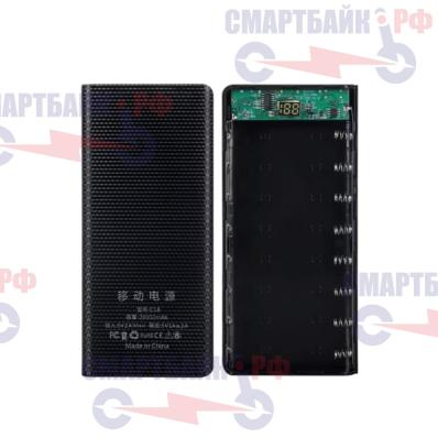 Корпус внешний для аккумуляторов 8x18650мАч, корпус для Power Bank, без аккумуляторов