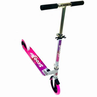 Городской самокат Scooter JC-627 розовый (колёса 200мм)