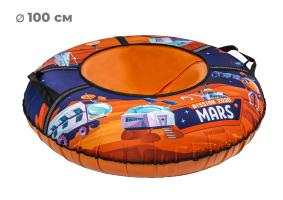 Круглый тюбинг из влагозащитного оксфорда с принтом MARS