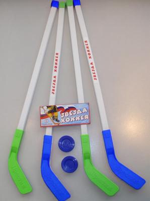 КЛЮШКА НАБОР ДЛЯ ИГРЫ В ХАККЕЙ 2+2 дерево 10