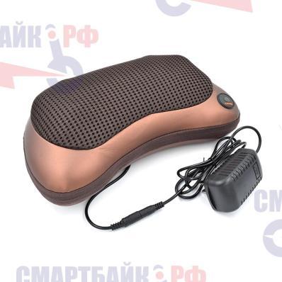 Универсальная массажная подушка с подогревом для шеи и спины czone - массажёр для шеи и спины
