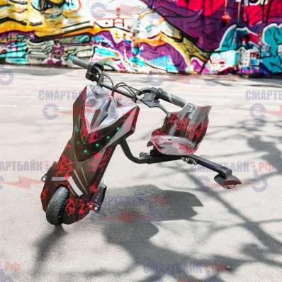 Электроскутер Дрифт Карт DRIFT-TRIKE, красная молния