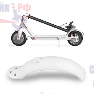 Крыло заднее для электросамоката Xiaomi M365 Pro, AOVO, Digma, Hoverbot, белый