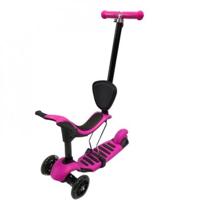 Самокат 5в1 Scooter 0332-4S розовый 1/6