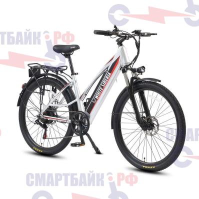 Электровелосипед WHITE SIBERIA CAMRY LIGHT 500W (матовый серебристый)