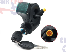 Вольтметр (замок зажигания) для Электросамоката, скутеров Kugoo M4/M4 Pro/G1, Ultron, GT (3 PIN)
