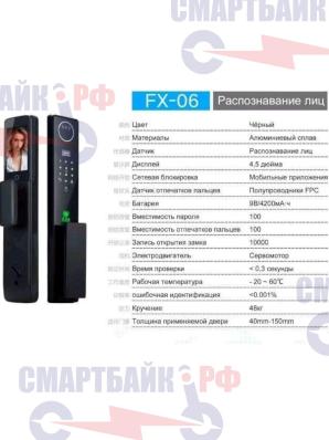 Умный дверной замок FX-06