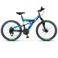Велосипед 24 Stels Focus MD V010 16" синий/чёрный 18ск.