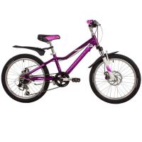 Велосипед 24 Novatrack AHD NOVARA 11VL22, фиолетовый, алюминиевый, 18скоростей