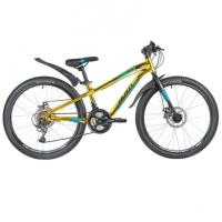 Велосипед 24 Novatrack AHD PRIME 11GGD20 , 18 скоростей ,алюминиевый ,золотой металлик