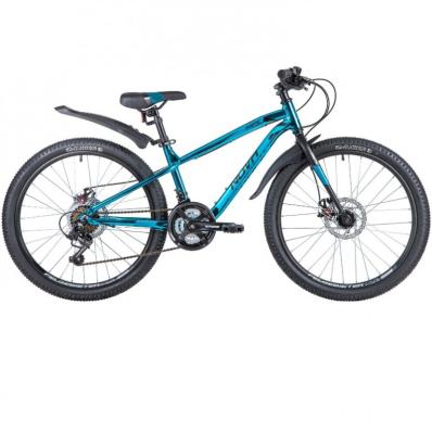 Велосипед 24 Novatrack AHD PRIME 13GBL20 , 18 скоростей ,алюминиевый, синий металлик