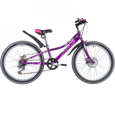 Велосипед 24 Novatrack SH6SD Alice 12PN21 6-ск розовый