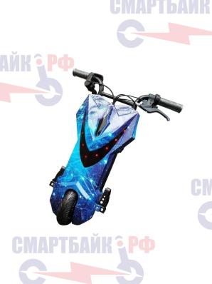 Голова дрифт карта в сборе с мотор-колесом, ручкой газа и акб, цвет синий космос