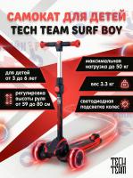 Самокат для детей TT Surf Boy, черно-красный
