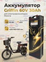 Аккумулятор Griffin 60V 30Ah электрического велосипеда Монстр 1