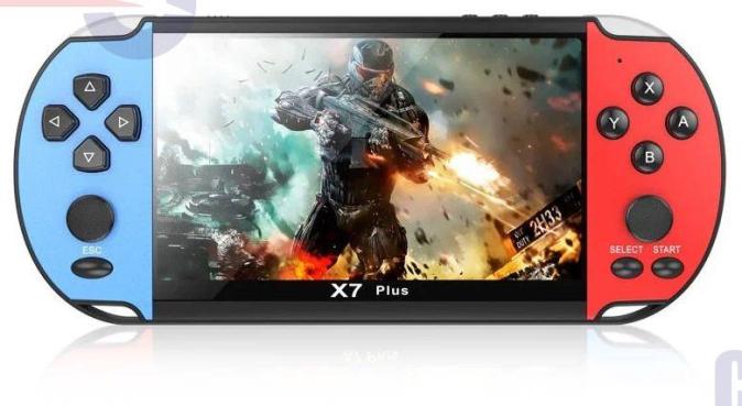 Портативная мультимедийная игровая консоль X7 PLUS, 5.1", 8Gb