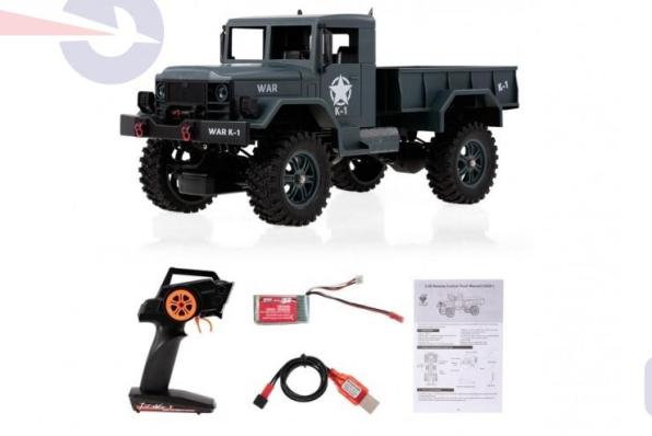 Внедорожник 1/12 4WD электро - Army Truck (2.4 гГц) WL Toys wlt-124301-green WL Toys wlt-124301-green
